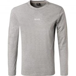 BOSS Longsleeve TChark 50462807/051 Baumwolle, Grau meliert, Hellgrau