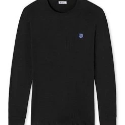 Schiesser Revival Friedrich Shirt 1/1 171938/000 Longsleeve, Baumwolle, Schwarz -MR Wasch Geschaft 374915 norm4