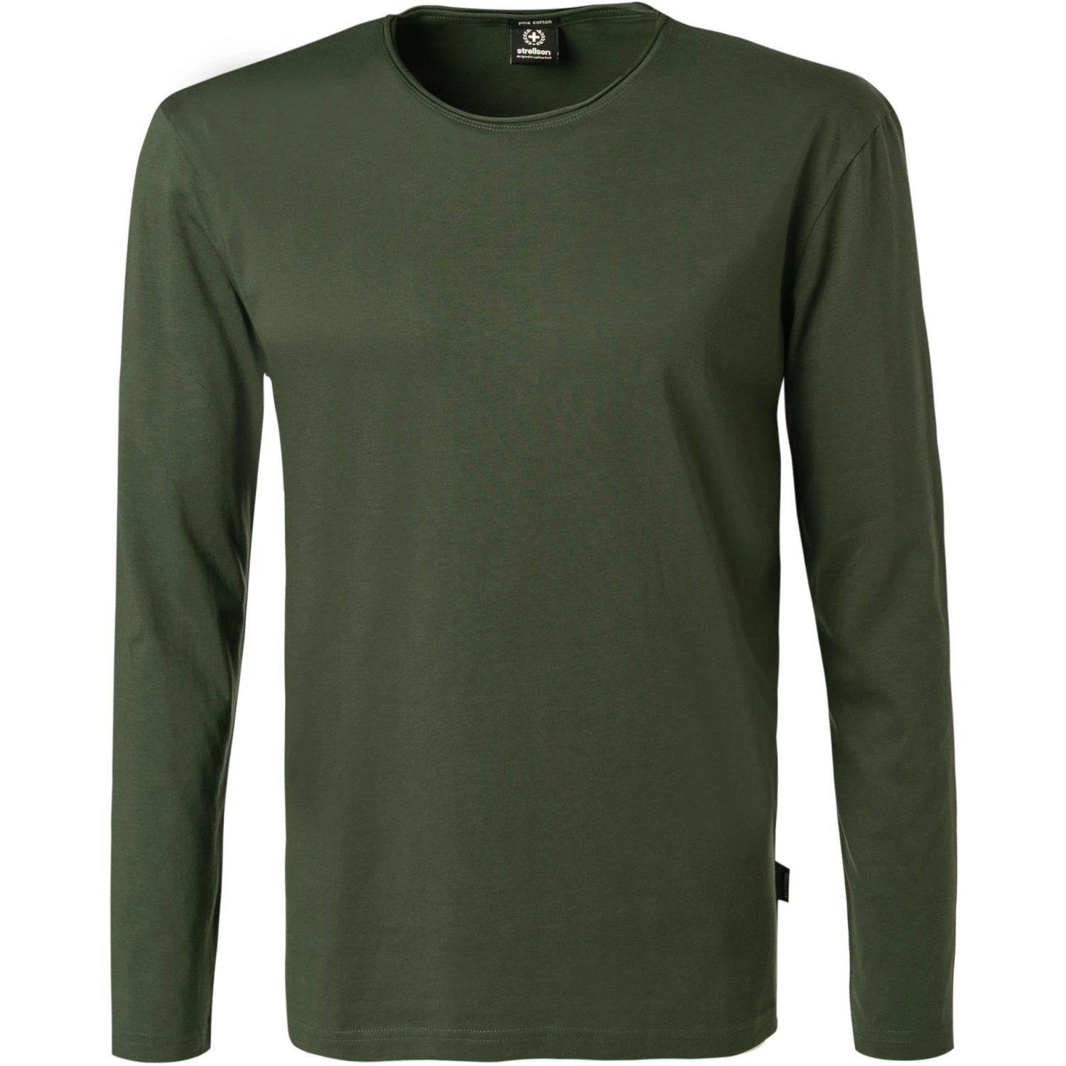 Strellson T-Shirt Tyler 30028482/311 Longsleeve, Pima Baumwolle, Olivgrün, Tannengrün 1 Strellson T-Shirt Tyler 30028482/311 Longsleeve, Pima Baumwolle, Olivgrün, Tannengrün