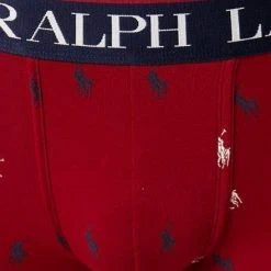 Polo Ralph Lauren Trunk 714843428/003 Baumwoll-Stretch, Dunkelrot gemustert, Rot -MR Wasch Geschaft 375208 norm2