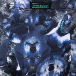 bruno banani Shorts Mystery Wolf 2201-2336/1846 Trunk, Mikrofaser-Stretch, Blau gemustert, Dunkelblau-grau -MR Wasch Geschaft 375468 norm2