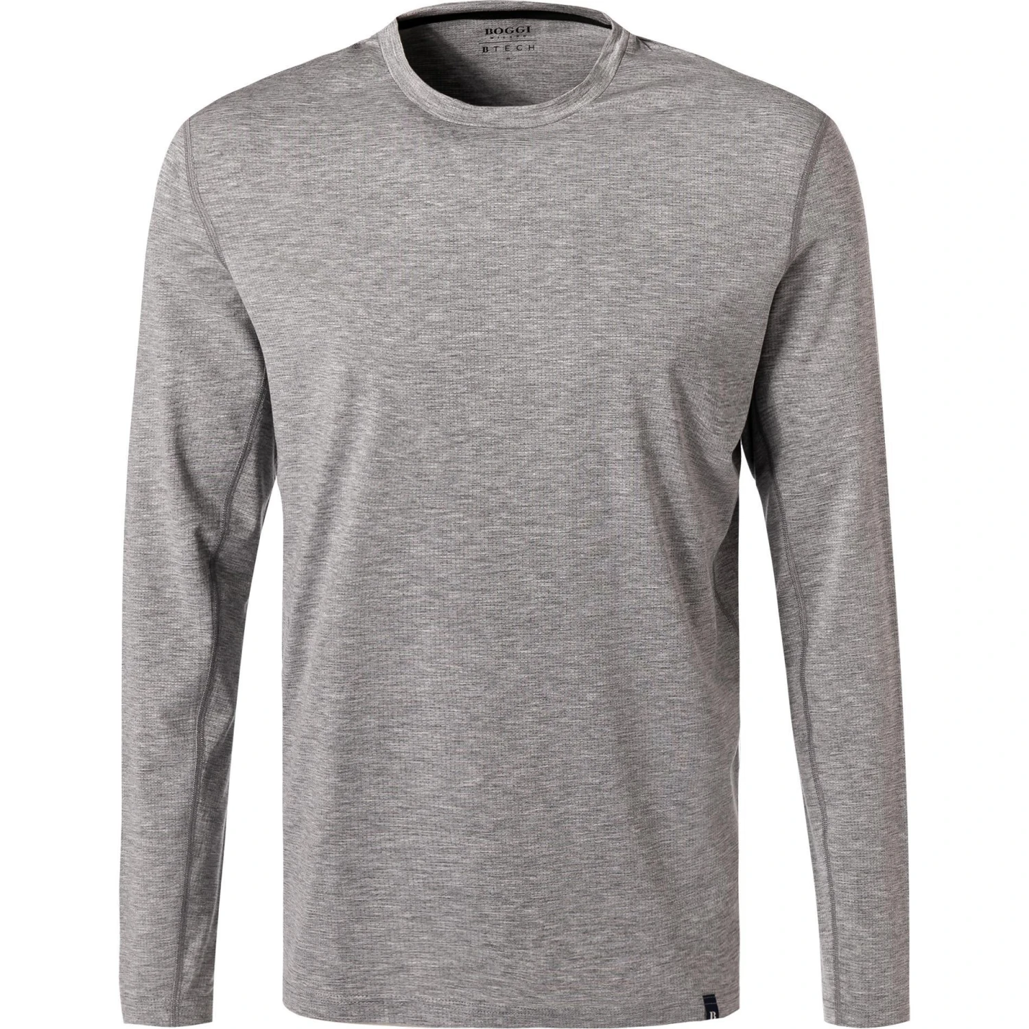 BOGGI MILANO T-Shirt BO21A0127/01 Longsleeve, Mikrofaser atmungsaktiv, Grau 1 BOGGI MILANO T-Shirt BO21A0127/01 Longsleeve, Mikrofaser atmungsaktiv, Grau