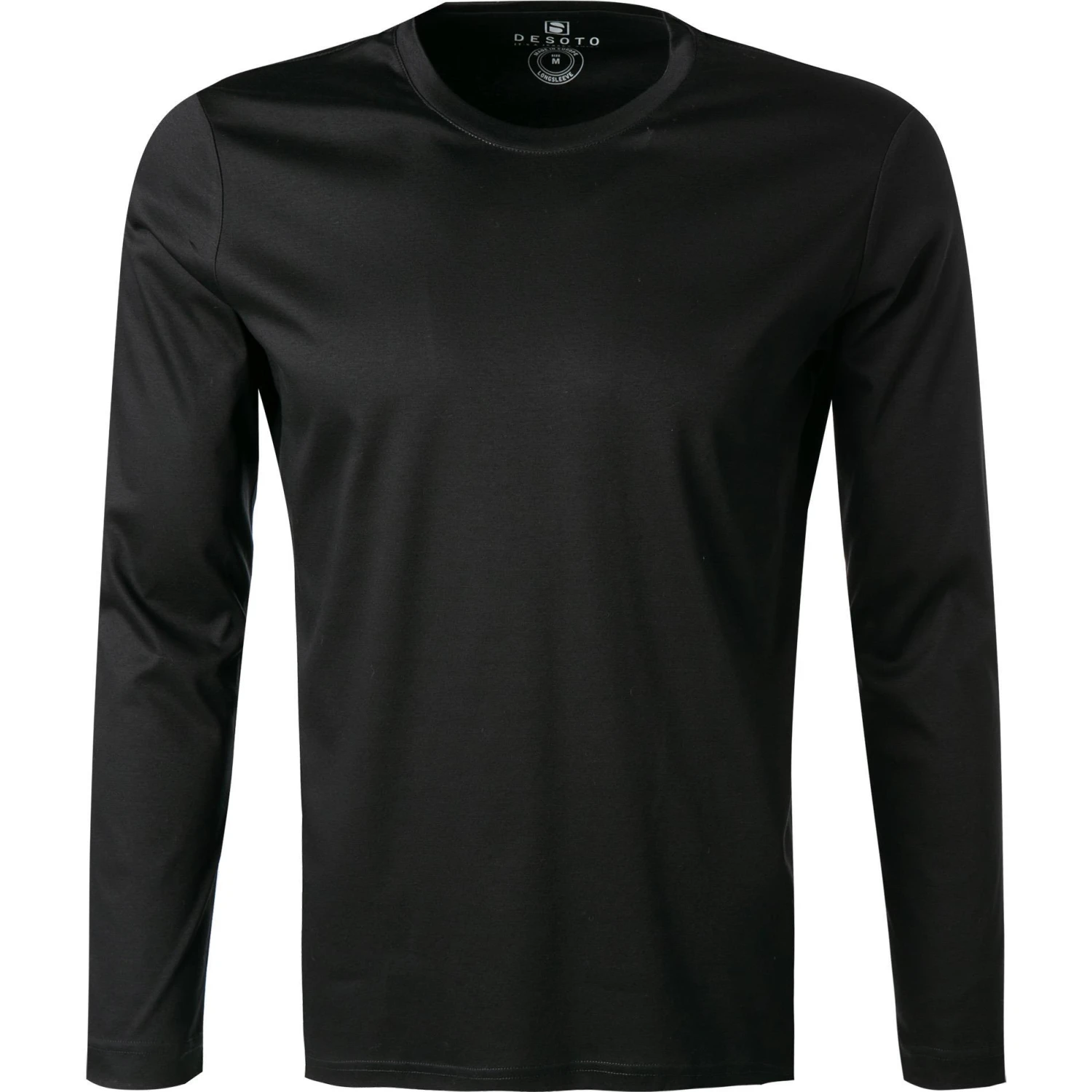DESOTO Longsleeve 21080-3/080 Baumwolle, Schwarz, Black 1 DESOTO Longsleeve 21080-3/080 Baumwolle, Schwarz, Black
