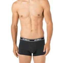 Strellson Shorts 3er Pack 531476/754 Trunks, Baumwoll-Stretch, Oliv-navy gemustert, Oliv -MR Wasch Geschaft 376025 norm3