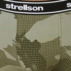 Strellson Shorts 3er Pack 531476/754 Trunks, Baumwoll-Stretch, Oliv-navy gemustert, Oliv -MR Wasch Geschaft 376025 norm4