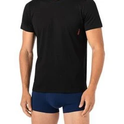 HUGO T-Shirt 2er Pack 50408203/643 T-Shirts, Baumwolle, Rot-schwarz, Rot -MR Wasch Geschaft 376143 norm2