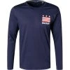 Gant T-Shirt 2004029/433 Longsleeve, Baumwolle, Nachtblau