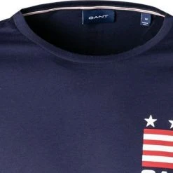 Gant T-Shirt 2004029/433 Longsleeve, Baumwolle, Nachtblau 7 Gant T-Shirt 2004029/433 Longsleeve, Baumwolle, Nachtblau -MR Wasch Geschaft 376199 norm2