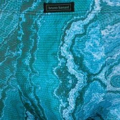 bruno banani Shorts Primary Rock 2201-2341/06 Trunk, Mikrofaser-Stretch, Grün-blau gemustert, Grün -MR Wasch Geschaft 376392 norm2