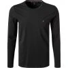 Tommy Hilfiger Longsleeve MW0MW10804/BDS Slim Fit, Bio Baumwolle, Schwarz
