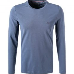 Tommy Hilfiger Longsleeve MW0MW10804/C9T Slim Fit, Bio Baumwolle, Indigo