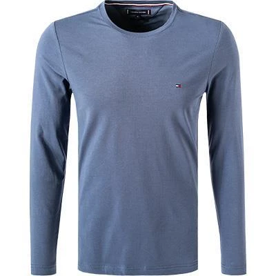 Tommy Hilfiger Longsleeve MW0MW10804/C9T Slim Fit, Bio Baumwolle, Indigo 2 Tommy Hilfiger Longsleeve MW0MW10804/C9T Slim Fit, Bio Baumwolle, Indigo – Bild 2
