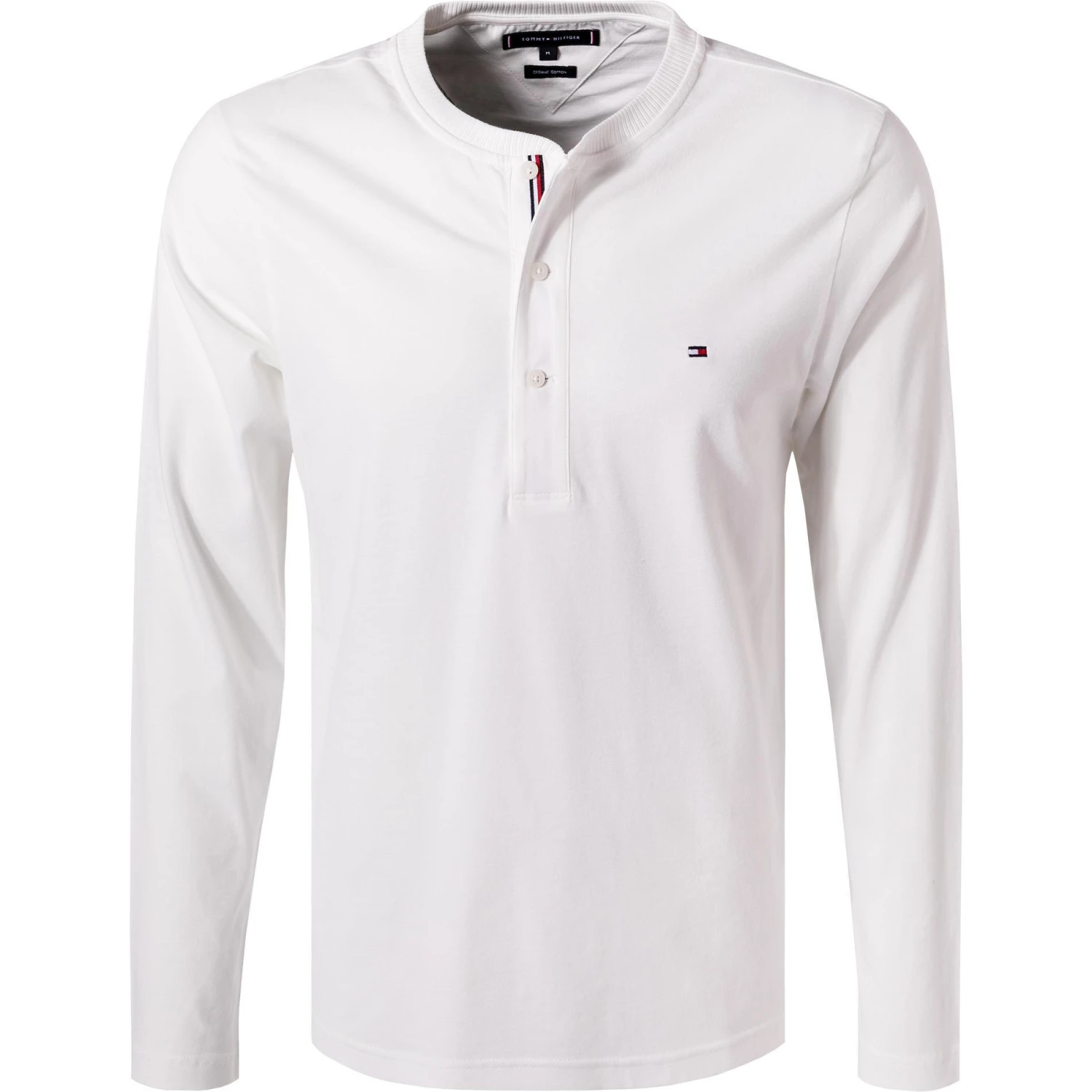 Tommy Hilfiger Longsleeve MW0MW20159/YBL Bio Baumwolle, Ecru 1 Tommy Hilfiger Longsleeve MW0MW20159/YBL Bio Baumwolle, Ecru