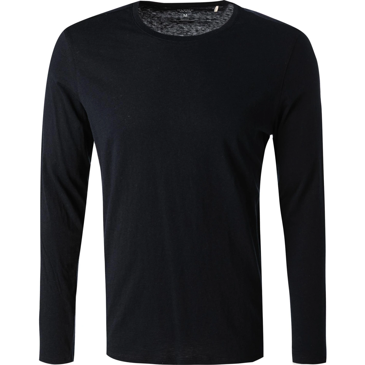 OLYMP Casual Level Five B. Fit T-Shirt 5640/84/18 Longsleeve, Body Fit, Baumwolle-Kaschmir, Marineblau meliert, Marine 1 OLYMP Casual Level Five B. Fit T-Shirt 5640/84/18 Longsleeve, Body Fit, Baumwolle-Kaschmir, Marineblau meliert, Marine