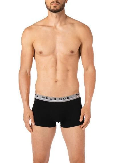 BOSS Trunks 3er Pack 50458488/963 Baumwoll-Stretch, Schwarz-grün-blau, Tannengrün-hellblau-schwarz 4 BOSS Trunks 3er Pack 50458488/963 Baumwoll-Stretch, Schwarz-grün-blau, Tannengrün-hellblau-schwarz – Bild 4