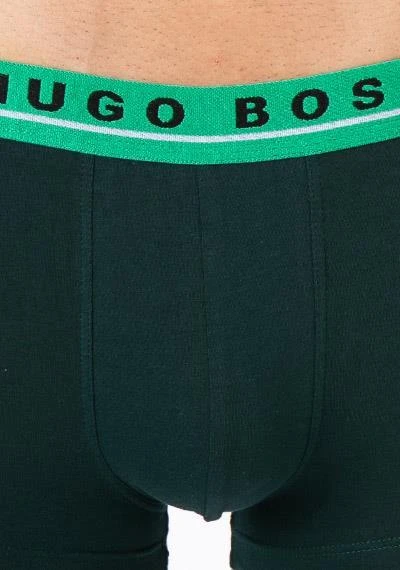 BOSS Trunks 3er Pack 50458488/963 Baumwoll-Stretch, Schwarz-grün-blau, Tannengrün-hellblau-schwarz 5 BOSS Trunks 3er Pack 50458488/963 Baumwoll-Stretch, Schwarz-grün-blau, Tannengrün-hellblau-schwarz – Bild 5