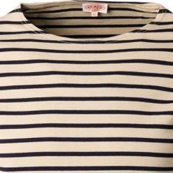 Armor lux T-Shirt 02297/HRW Longsleeve, Baumwolle, Beige-blau gestreift, Beige-blau -MR Wasch Geschaft 377215 norm2