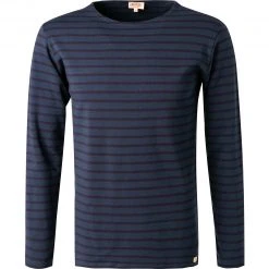 Armor lux T-Shirt 02297/HRX Longsleeve, Baumwolle, Blau gestreift, Blau