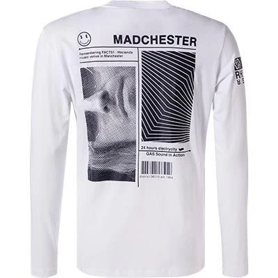 GAS Longsleeve 300222 184451/0001 Bio Baumwolle, Weiß 4 GAS Longsleeve 300222 184451/0001 Bio Baumwolle, Weiß – Bild 4