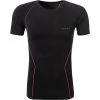 Falke Men Ergonomic Sport T-Shirt 39613/3018 Tight Fit, Mikrofaser, Schwarz, Schwarz-rot