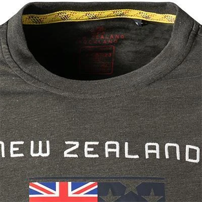 N.Z.A. T-Shirt 21GN701A/1711 Longsleeve, Baumwolle, Dunkelgrün meliert, Dunkelgrün 3 N.Z.A. T-Shirt 21GN701A/1711 Longsleeve, Baumwolle, Dunkelgrün meliert, Dunkelgrün – Bild 3
