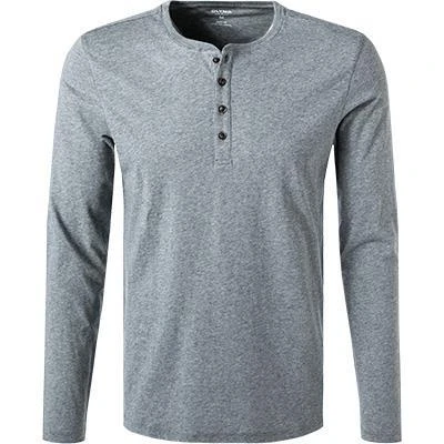 OLYMP Casual Level F. B. F. Longsleeve 5642/84/60 Body Fit, Baumwolle-Kaschmir, Mittelgrau meliert, Mittelgrau 2 OLYMP Casual Level F. B. F. Longsleeve 5642/84/60 Body Fit, Baumwolle-Kaschmir, Mittelgrau meliert, Mittelgrau – Bild 2