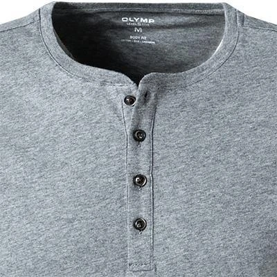 OLYMP Casual Level F. B. F. Longsleeve 5642/84/60 Body Fit, Baumwolle-Kaschmir, Mittelgrau meliert, Mittelgrau 3 OLYMP Casual Level F. B. F. Longsleeve 5642/84/60 Body Fit, Baumwolle-Kaschmir, Mittelgrau meliert, Mittelgrau – Bild 3