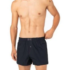 Tommy Hilfiger Boxershorts 2er Pack UM0UM02188/0SD Bio Baumwolle, Navy-dunkelrot -MR Wasch Geschaft 378178 norm2