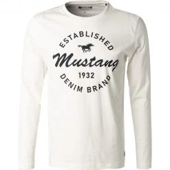 MUSTANG T-Shirt 1011484/2020 Longsleeve, Baumwolle, Weiß