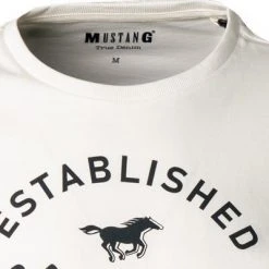MUSTANG T-Shirt 1011484/2020 Longsleeve, Baumwolle, Weiß -MR Wasch Geschaft 378210 norm2