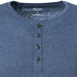 OLYMP Casual Level F. B. F. Longsleeve 5642/84/13 Body Fit, Baumwolle-Kaschmir, Rauchblau meliert, Rauchblau -MR Wasch Geschaft 378401 norm2