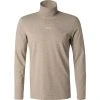 BOSS Longsleeve Teknit 50459421/240 Rollkragenshirt, Baumwolle, Beige