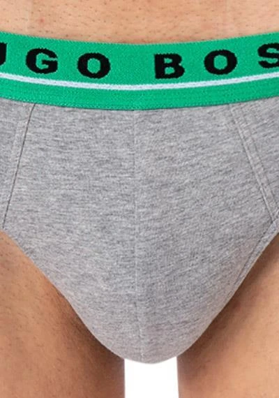 BOSS Briefs 3er Pack 50458559/961 Slips, Baumwoll-Stretch, Schwarz-weiß-grau, Schwarz-grün-grau 6 BOSS Briefs 3er Pack 50458559/961 Slips, Baumwoll-Stretch, Schwarz-weiß-grau, Schwarz-grün-grau – Bild 6