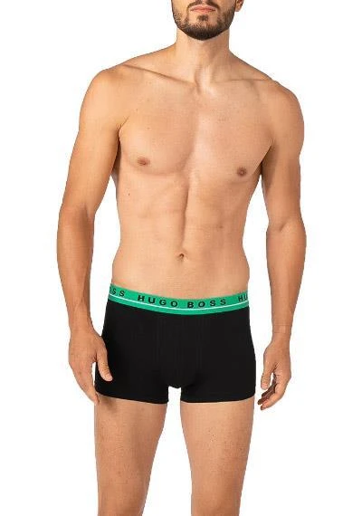 BOSS Trunks 3er Pack 50458488/964 Baumwoll-Stretch, Grau-schwarz, Schwarz-grau 4 BOSS Trunks 3er Pack 50458488/964 Baumwoll-Stretch, Grau-schwarz, Schwarz-grau – Bild 4