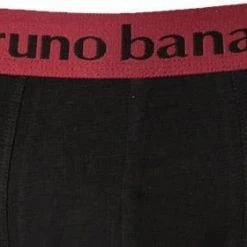 bruno banani Shorts 2er Pack Flow. 2203-1388/4313 Trunks, Baumwoll-Stretch, Chianti-schwarz, Schwarz-weinrot -MR Wasch Geschaft 379082 norm3