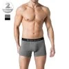 bruno banani Shorts 2er Pack Flow. 2203-1388/1782 Trunks, Baumwoll-Stretch, Schwarz-grau meliert