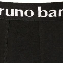 bruno banani Shorts 2er Pack Flow. 2203-1388/1936 Trunks, Baumwoll-Stretch, Schwarz, Schwarz-weiß-rot -MR Wasch Geschaft 379105 norm3