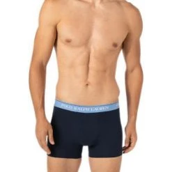 Polo Ralph Lauren Trunks 3er Pack 714830299/032 Baumwoll-Stretch, Marineblau, Weinrot-hellblau-gelb -MR Wasch Geschaft 379133 norm2