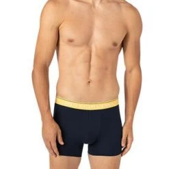 Polo Ralph Lauren Trunks 3er Pack 714830299/032 Baumwoll-Stretch, Marineblau, Weinrot-hellblau-gelb -MR Wasch Geschaft 379133 norm3