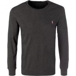 Polo Ralph Lauren Longsleeve 710760/015 Custom Slim Fit, Baumwolle, Asphalt