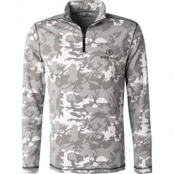 FIRE + ICE Longsleeve Pascal 5413/7082/026 Mikrofaser, Grau camouflage, Grau