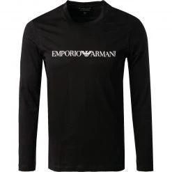 EMPORIO ARMANI T-Shirt 8N1TN8/1JPZZ/0021 Longsleeve, Baumwolle, Schwarz