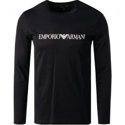 EMPORIO ARMANI T-Shirt 8N1TN8/1JPZZ/0974 Longsleeve, Baumwolle, Nachtblau, Navy