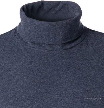 Pierre Cardin Longsleeve 53283/000/12326/3505 Rollkragenshirt, Baumwolle, Indigo meliert, Indigo 3 Pierre Cardin Longsleeve 53283/000/12326/3505 Rollkragenshirt, Baumwolle, Indigo meliert, Indigo – Bild 3