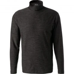 BOGGI MILANO Rollkragenshirt BO21A0412/03 Mikrofaser, Dunkelgrau meliert, Dunkelgrau