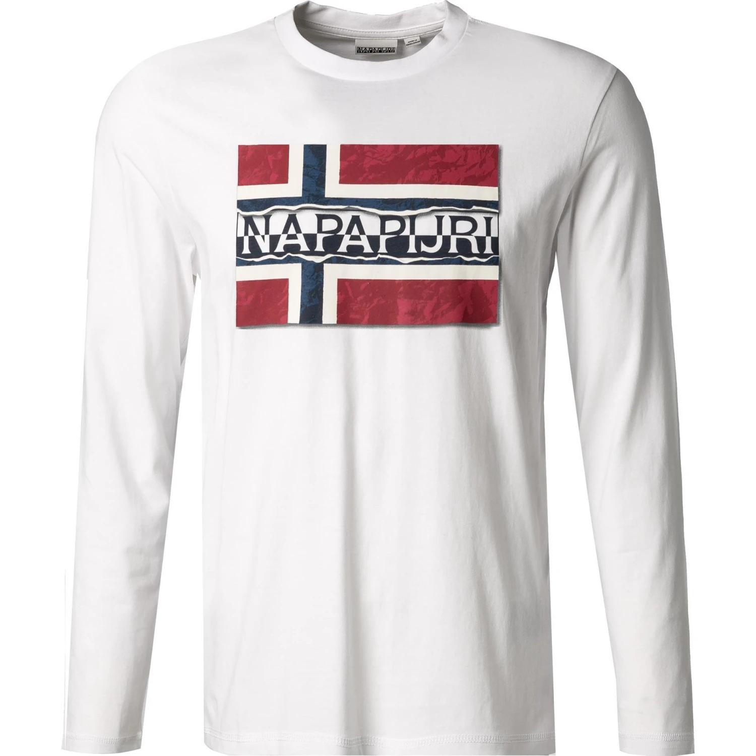NAPAPIJRI Longsleeve NP0A4FRQ/002 Baumwolle, Weiß 1 NAPAPIJRI Longsleeve NP0A4FRQ/002 Baumwolle, Weiß