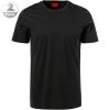 HUGO T-Shirt 2er Pack 50408203/463 T-Shirts, Baumwolle, Navy-schwarz, Nachtblau