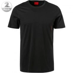 HUGO T-Shirt 2er Pack 50408203/463 T-Shirts, Baumwolle, Navy-schwarz, Nachtblau