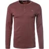 MUSTANG T-Shirt 1011485/7192 Longsleeve, Slim Fit, Baumwolle, Bordeaux