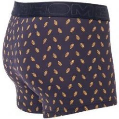 HOM Boxer Briefs Cigales 402308/P0RA Trunk, Mikrofaser-Stretch, Navy-curry gemustert, Navy -MR Wasch Geschaft 381492 norm2
